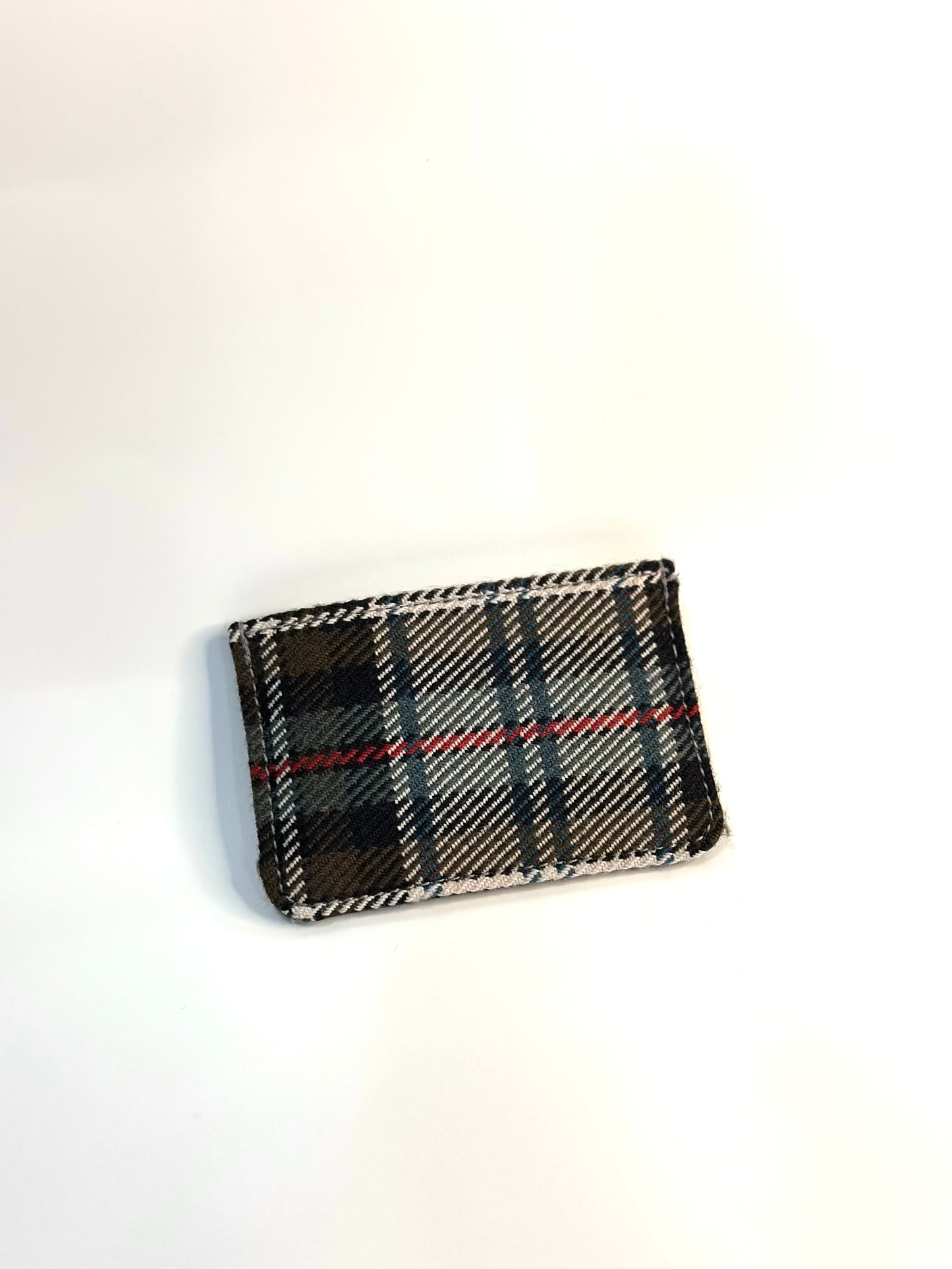 Heritage Spec Edition 001- Olive Bleu Tartan Cardholder