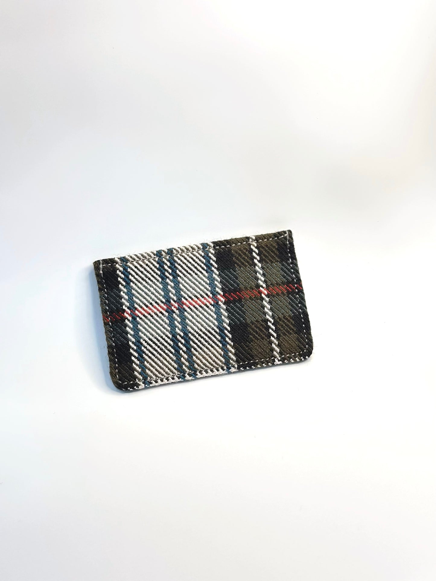 Heritage Spec Edition 001- Olive Bleu Tartan Cardholder